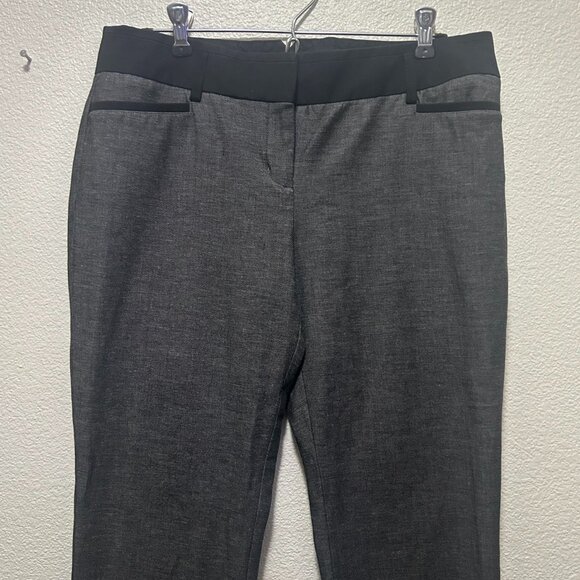 Express "columnist" gray bootcut dress pants, woman's 8S - Picture 2 of 11